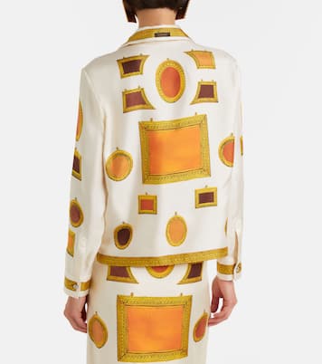 Chemise en soie à imprimé | Versace