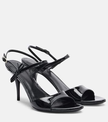 Avenue Bow patent leather sandals | Balenciaga