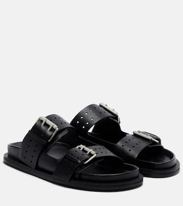 Leon leather slides | A.Emery