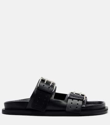 Leon leather slides | A.Emery