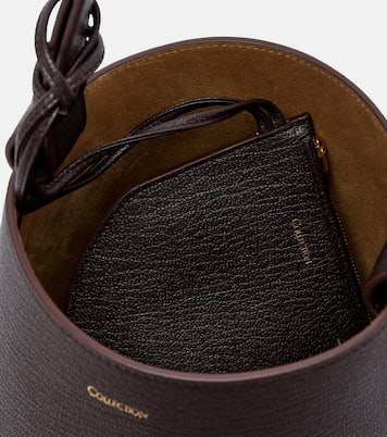 Orbita Small leather bucket bag | Calvin Klein Collection