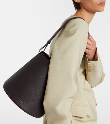 Orbita Small leather bucket bag | Calvin Klein Collection