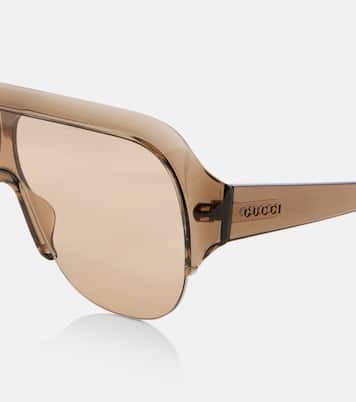 Logo shield sunglasses | Gucci