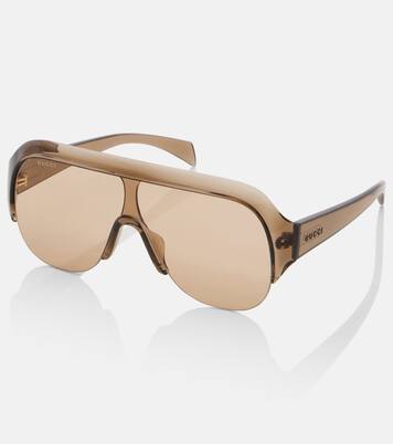 Logo shield sunglasses | Gucci