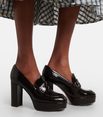 Patent leather loafer pumps | Gianvito Rossi