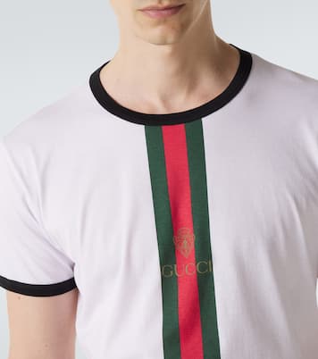 T-shirt Web Stripe en coton | Gucci