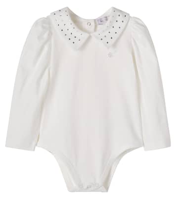 Baby embellished cotton bodysuit | Monnalisa