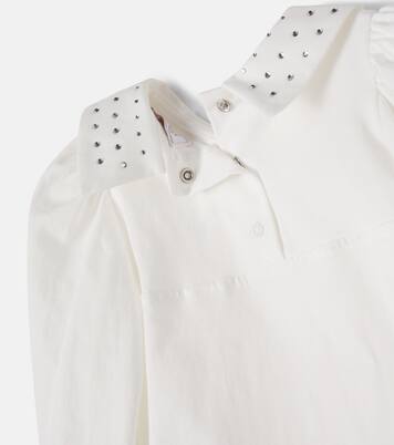 Baby embellished cotton bodysuit | Monnalisa