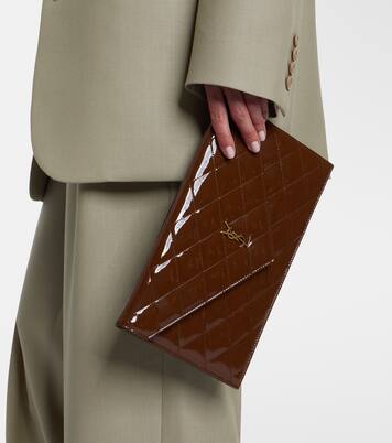 Clutch Paris aus Lackleder | Saint Laurent