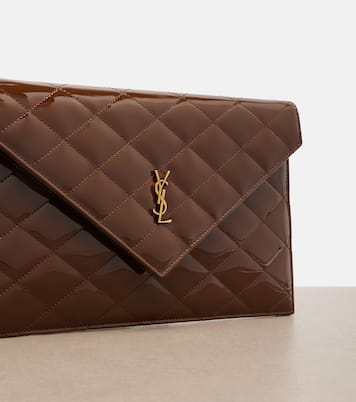 Clutch Paris aus Lackleder | Saint Laurent