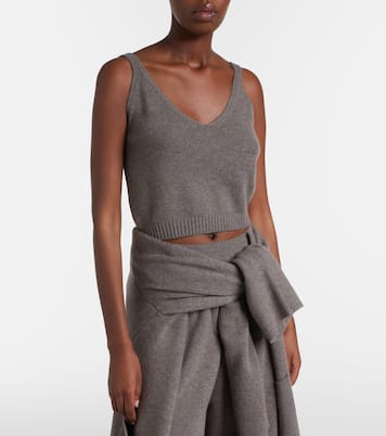 Violia cashmere crop top | Lisa Yang