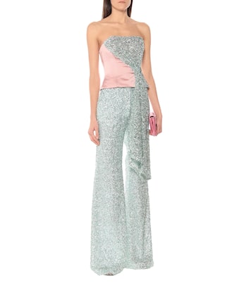 Pantalon ample à sequins | Halpern