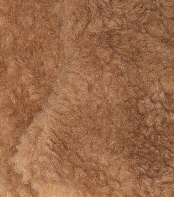 Ombrato camel hair and silk mittens | Max Mara