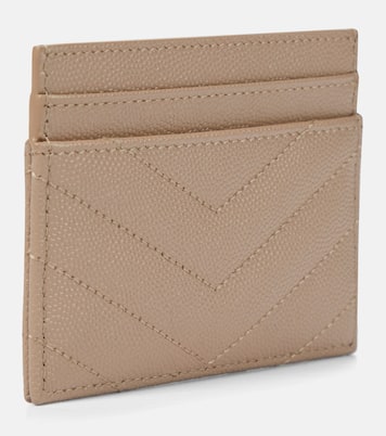 Monogram leather card holder | Saint Laurent
