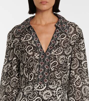 Robe Indy imprimée en soie | Rixo