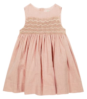 Robe Anaya en lin, coton et soie | Bonpoint