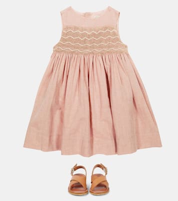 Robe Anaya en lin, coton et soie | Bonpoint