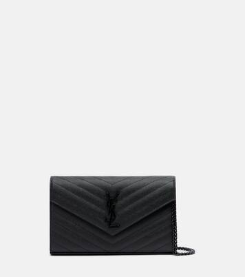 Cassandre matelassé leather wallet on chain | Saint Laurent