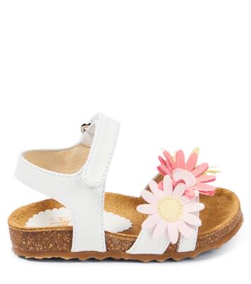 婴幼儿 — 花卉贴花皮革凉鞋 | Il Gufo