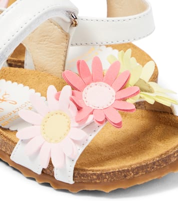 婴幼儿 — 花卉贴花皮革凉鞋 | Il Gufo