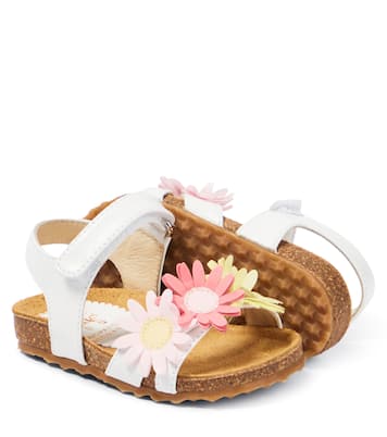 婴幼儿 — 花卉贴花皮革凉鞋 | Il Gufo