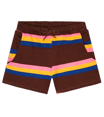 Striped cotton jersey shorts | Mini Rodini