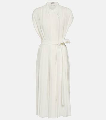 Robe midi Davidge en coton et soie | Joseph