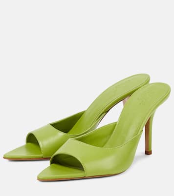 Pantoletten Perni 04 Uni aus Leder | Gia Borghini