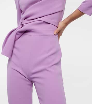 High-Rise-Hose Alexa aus Crêpe | Safiyaa