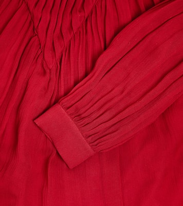 Ruffled silk chiffon dress | Chloé Kids