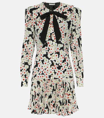 Miniabito in seta con fiocco e stampa | Alessandra Rich