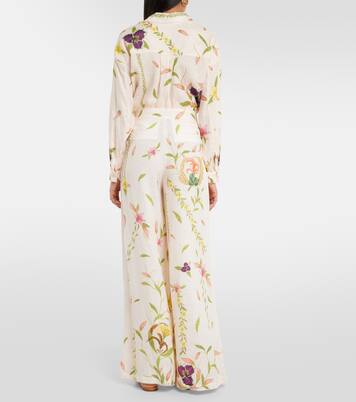 Pantalon ample Piñon Marina en lin | Agua by Agua Bendita