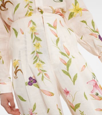 Pantalon ample Piñon Marina en lin | Agua by Agua Bendita