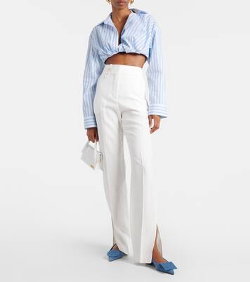 La Chemise Bahia Courte striped cotton top | Jacquemus