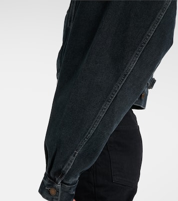 '80s cropped denim jacket | Saint Laurent