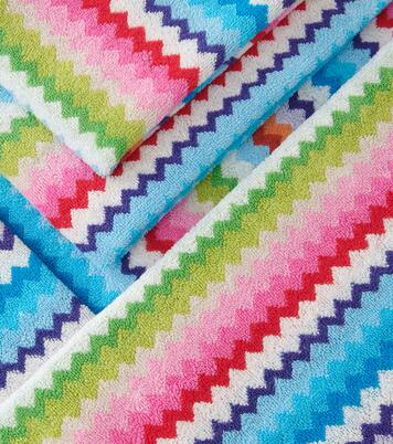 Riverbero set of 5 Zigzag cotton terry towels | Missoni