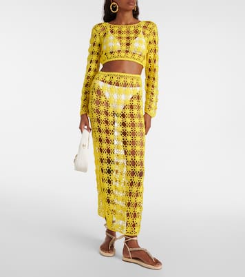 Gonna lunga Bella in crochet di cotone | Anna Kosturova