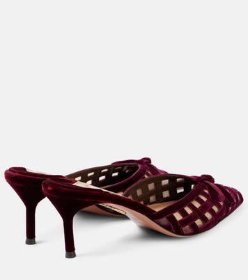 Romance 65 velvet mules | Aquazzura
