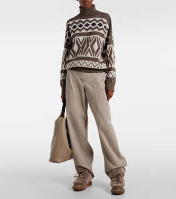 Zeva leather-trimmed boots | Clergerie