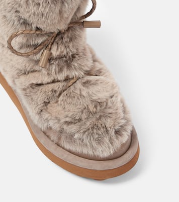 Zeva leather-trimmed boots | Clergerie