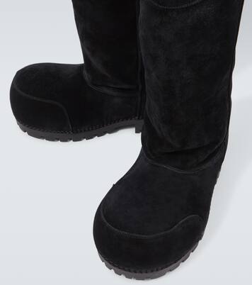 Bottes Alaska Fur High en daim | Balenciaga