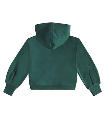 Embroidered cotton jersey hoodie | Chloé Kids
