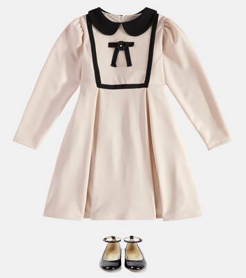 Bow-detail pleated dress | Patachou