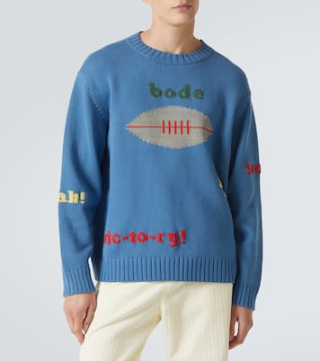 Spirit embroidered cotton and wool sweater | Bode