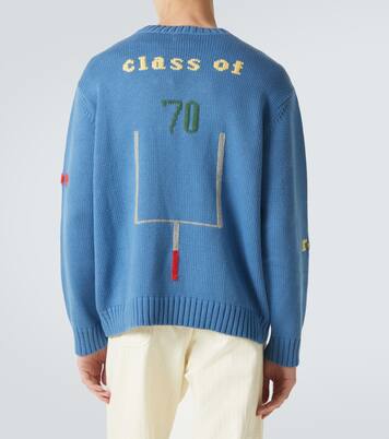 Spirit embroidered cotton and wool sweater | Bode