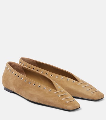 Suede ballet flats | Toteme