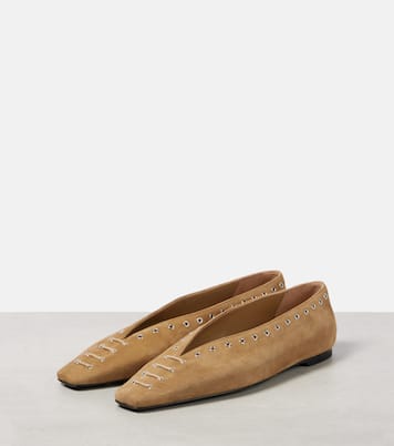 Suede ballet flats | Toteme