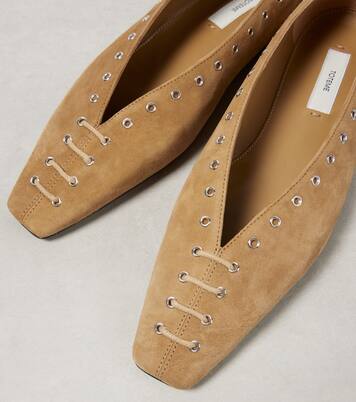 Suede ballet flats | Toteme