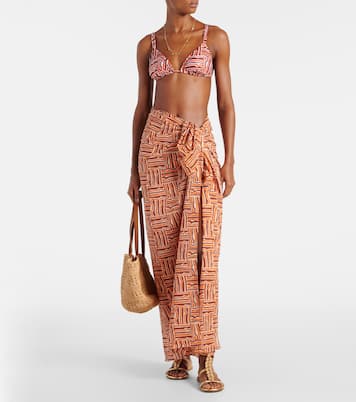 Bedruckter Pareo Zinnia aus Baumwolle | Faithfull