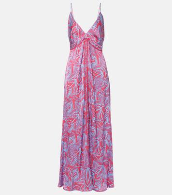 Robe longue imprimée Denise | Poupette St Barth